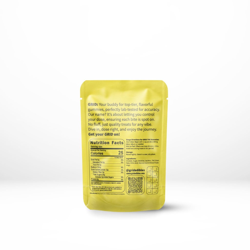 GRID – PINEAPPLE GUAVA 500MG THC GUMMIES - Image 2