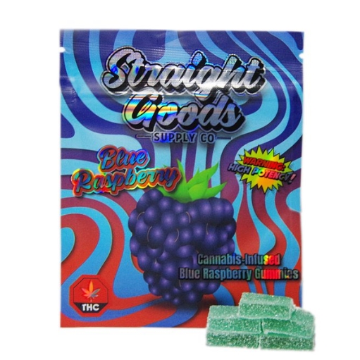 Straight Goods Edibles –  Blue Raspberry  (300mg THC)
