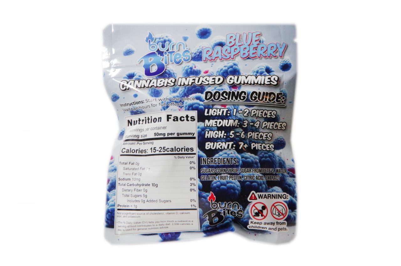 Burn Bites - Blue Raspberry (500MG) - Image 2