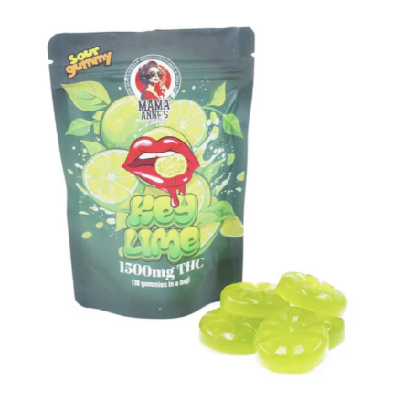 Mama Anne’s Edibles –  Key Lime Gummy – 1500mg THC