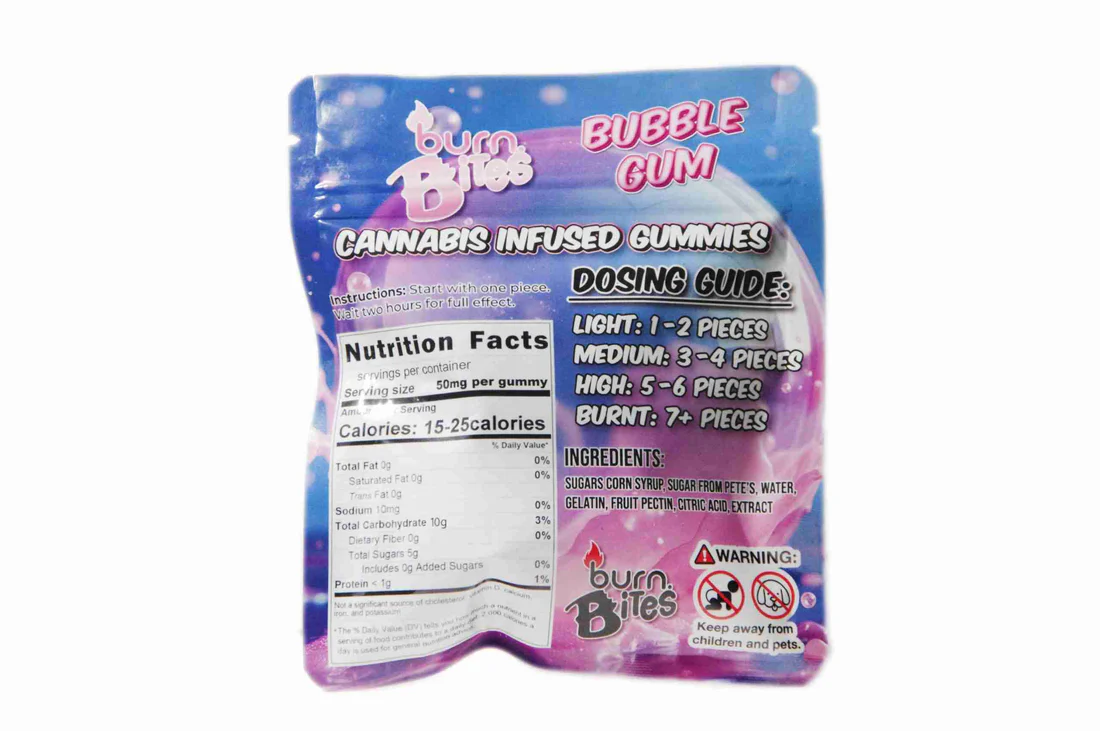 Burn Bites - Bubble Gum (500MG) - Image 2