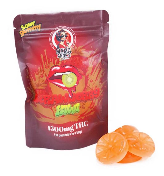 Mama Anne’s Edibles – Strawberry Kiwi Gummy – 1500mg