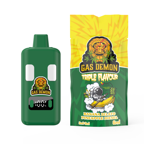 Gas Demon - Banan Zelato x Pineapple Diesel Vape 6000mg