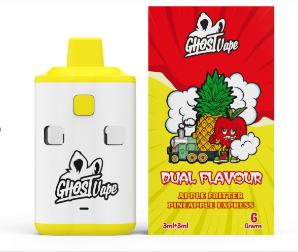 Ghost Vape – Apple Fritter / Pineapple Express – 6000mg (3g/3g) THC VAPE