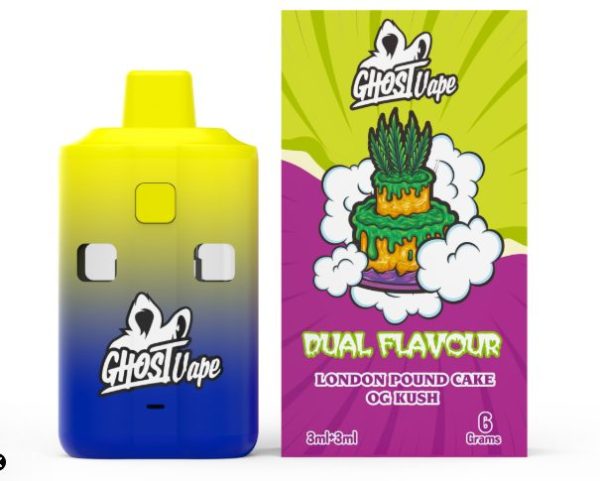 Ghost Vape – London Pound Cake / OG Kush – 6000mg (3g/3g) THC VAPE